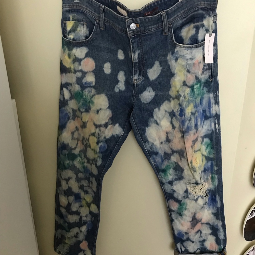 Pilcro Multicolor Ankle Jeans